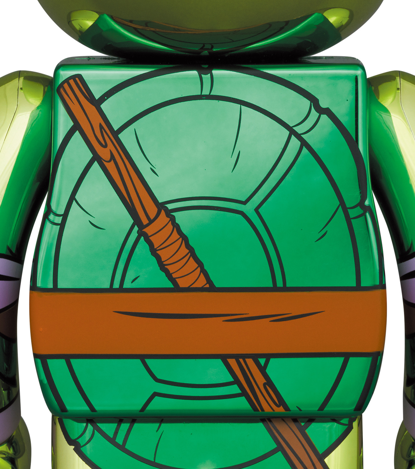 MEDICOM TOY - MEDICOM TOY メディコムトイ BE@RBRICK TEENAGE MUTANT NINJA TURTLES DONATELLO CHROME Ver. 100% &amp; 400%ベアブリック ティーンエイジ ミュータント ニンジャ タートルズ ドナテロ Medicom, BE@RBRICK | 1st Version TMNT Full Set of 8 Be
