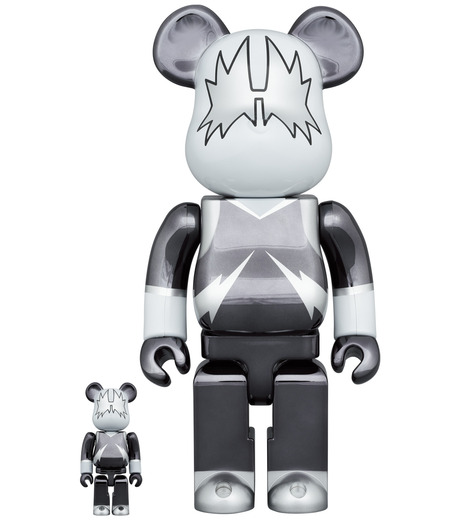 その他 MEDICOM TOY - BE@RBRICK KISS CATMAN CHROME Ver. Medicom Toy Be@Rbrick - Kiss Catman Chrome Ver.100% & 400%