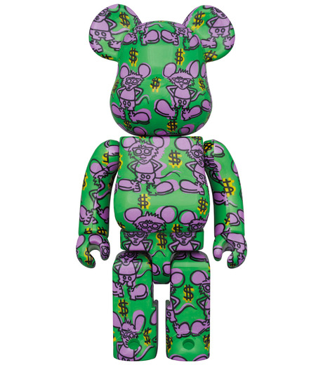 MEDICOM TOY - MEDICOM TOY メディコムトイ BE@RBRICK KEITH HARING #2 100％ &amp; 400％ ベアブリック キースへリング フィギュア パープル メディコム・トイがキース・ヘリングとアンディ・ウォーホルのBE