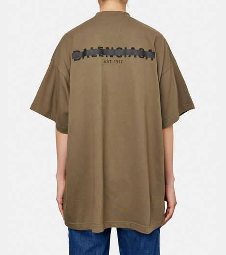 バレンシアガ - BALENCIAGA | Oversized T-shirt-Khaki-1の通販