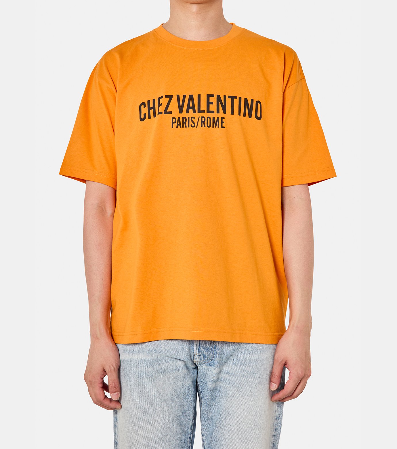 ヴァレンティノ - VALENTINO | COTTON JERSEY T-SHIRT-Orange-Sの通販