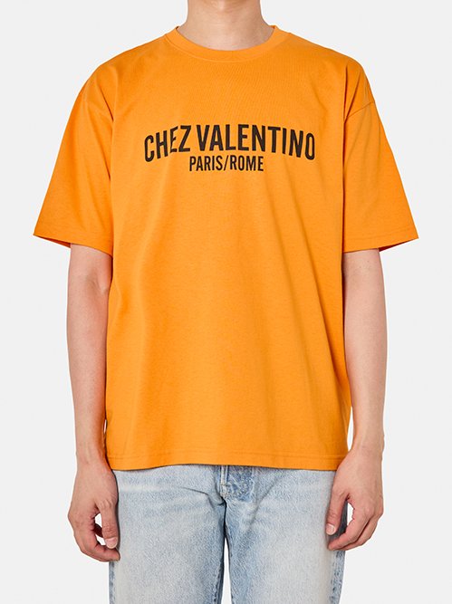 ヴァレンティノ - VALENTINO | COTTON JERSEY T-SHIRT-Orange-Sの通販