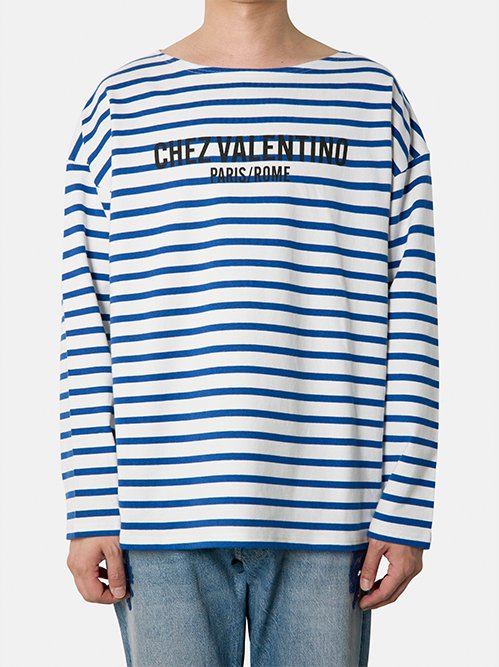 ヴァレンティノ - VALENTINO | COTTON JERSEY STRIPED | RESTIR