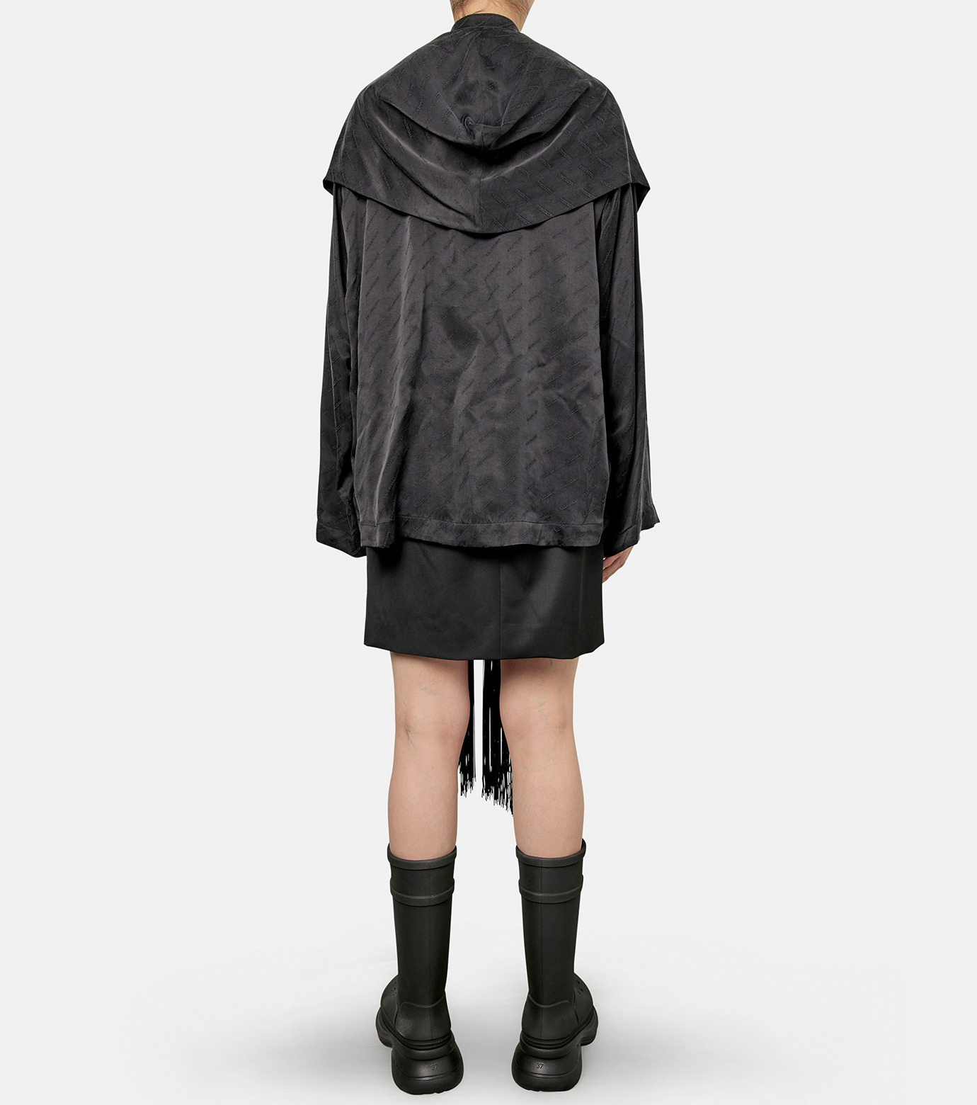 バレンシアガ - BALENCIAGA | Hooded Lining Blouse-Black-1の