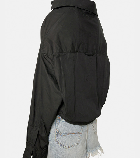 バレンシアガ - BALENCIAGA | Lifted Collar Shirt-Black-1の