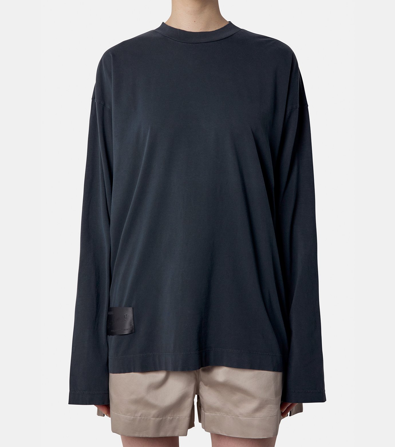 【関税込み】MAGNIBERG ブラック Full 長袖Tシャツ Full long sleeve t-shirt | Washed black jersey | Magniberg