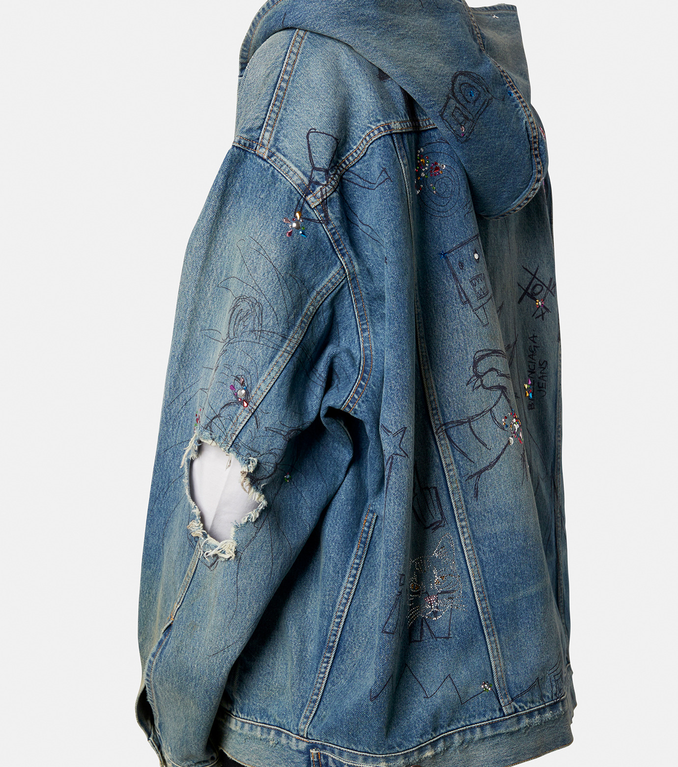 バレンシアガ - BALENCIAGA | Oversized Jacket-Blue-2の通販