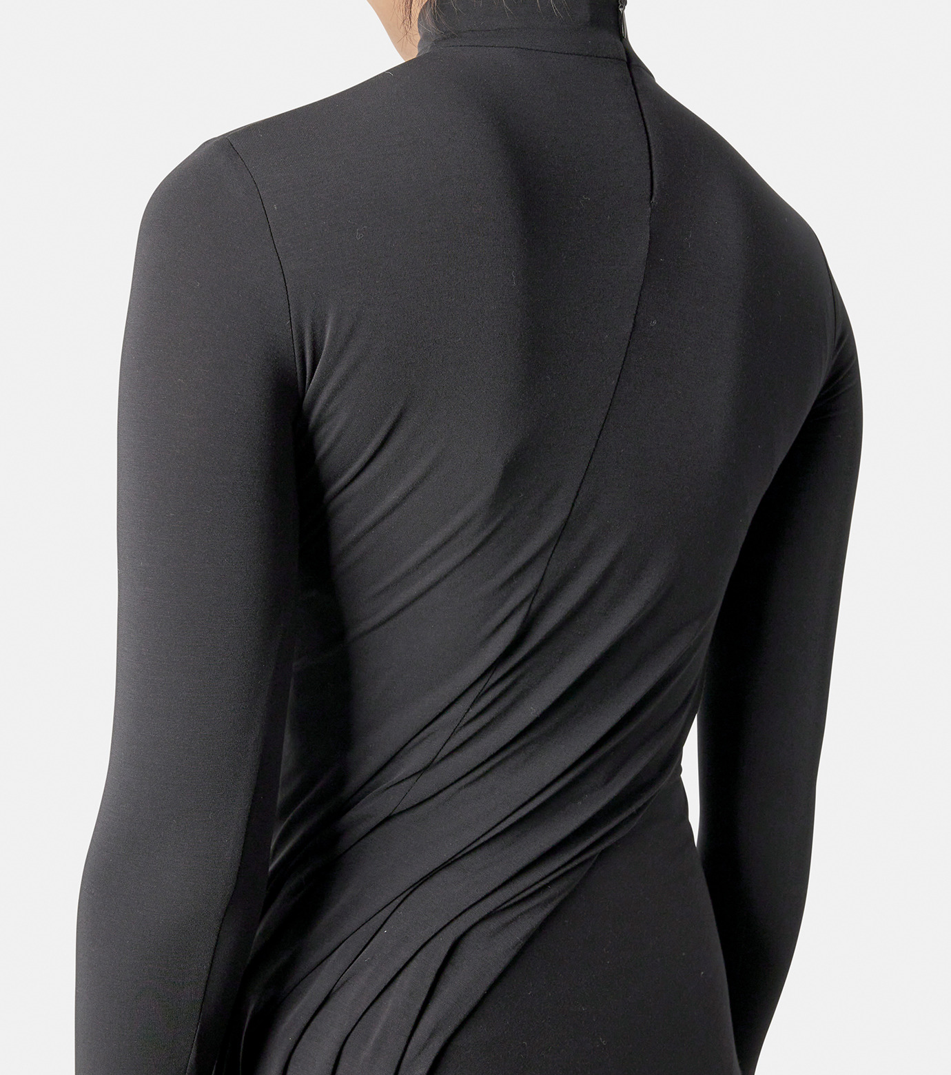 バレンシアガ - BALENCIAGA | Twisted Slit Dress-Black-36の
