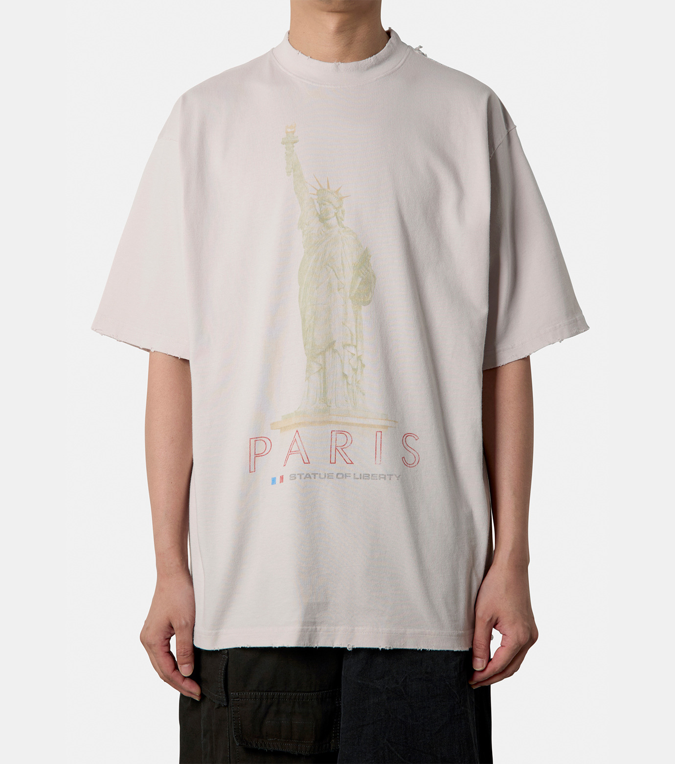 Balenciaga バレンシアガ*オフホワイト Activewear Tシャツ バレンシアガ - BALENCIAGA | Medium Fit T-Shirt-Off White-XL