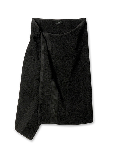 バレンシアガ - BALENCIAGA | COTTON TOWEL Skirt-Black-Sの通販
