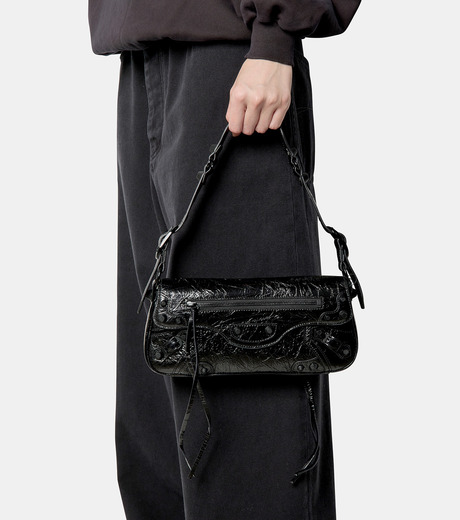 【BALENCIAGA】ル カゴール Sling ショルダーバッグ S ホワイト ホワイト の ウィメンズ Le Cagole ショルダーバッグ XS