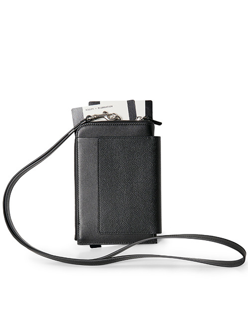 BALENCIAGA バレンシアガ PHONE HOLDER バレンシアガ - BALENCIAGA | PASSPORT PHONE HOLDER-Black-Fの