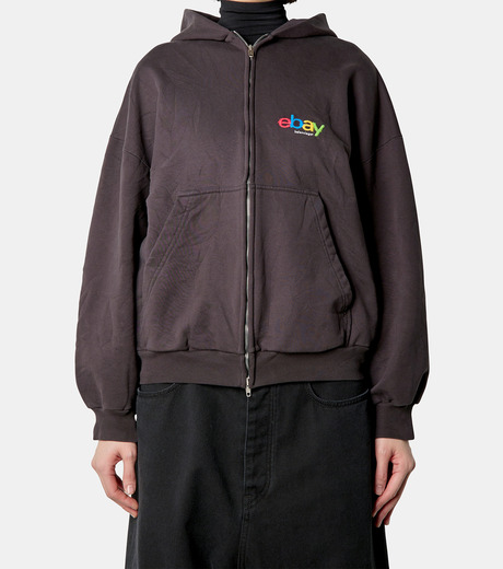 BALENCIAGA*スタイルを引き立てる*イーベイ ジップ パーカー 入手困難 コラボ BALENCIAGA × ebay 24-25AW ジップ パーカー