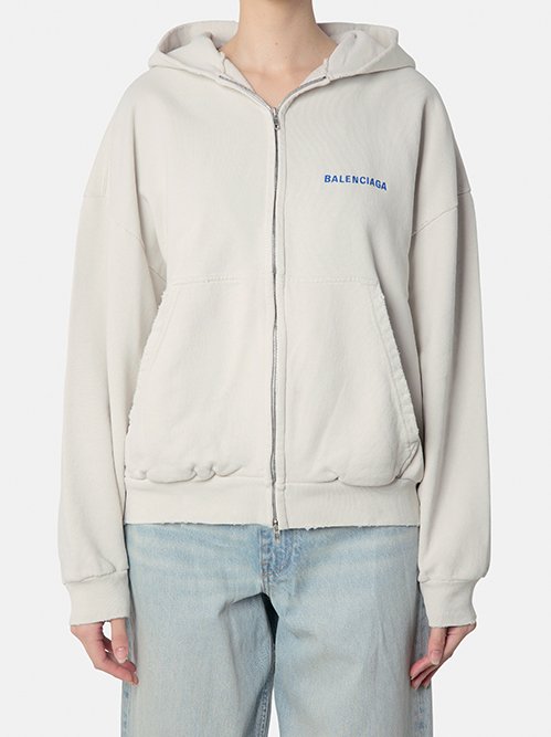 ●送料込●BALENCIAGA●Balenciaga Back ジップアップ フーディ BALENCIAGA - BALENCIAGA BACK ジップアップ フーディー