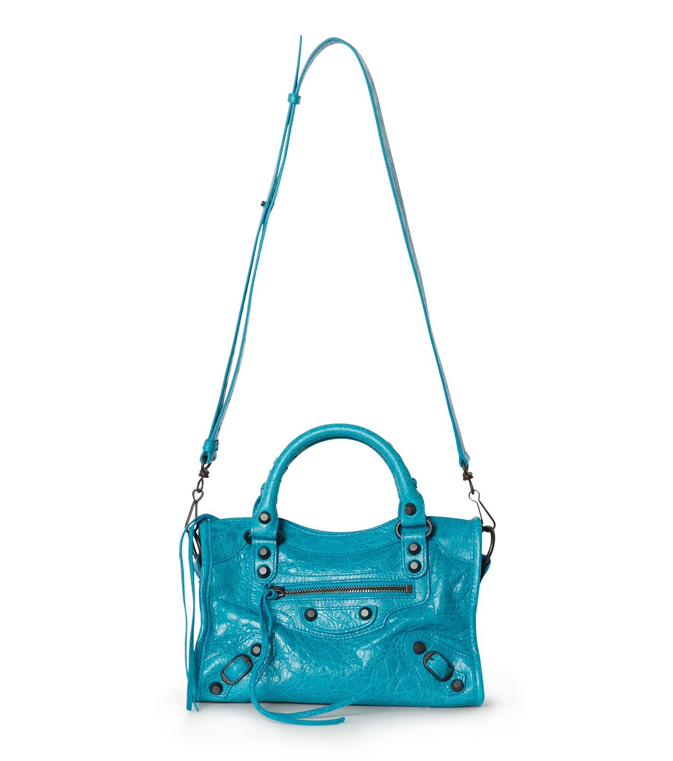 バレンシアガ - BALENCIAGA | Le City Mini Bag-Turquoise-Fの