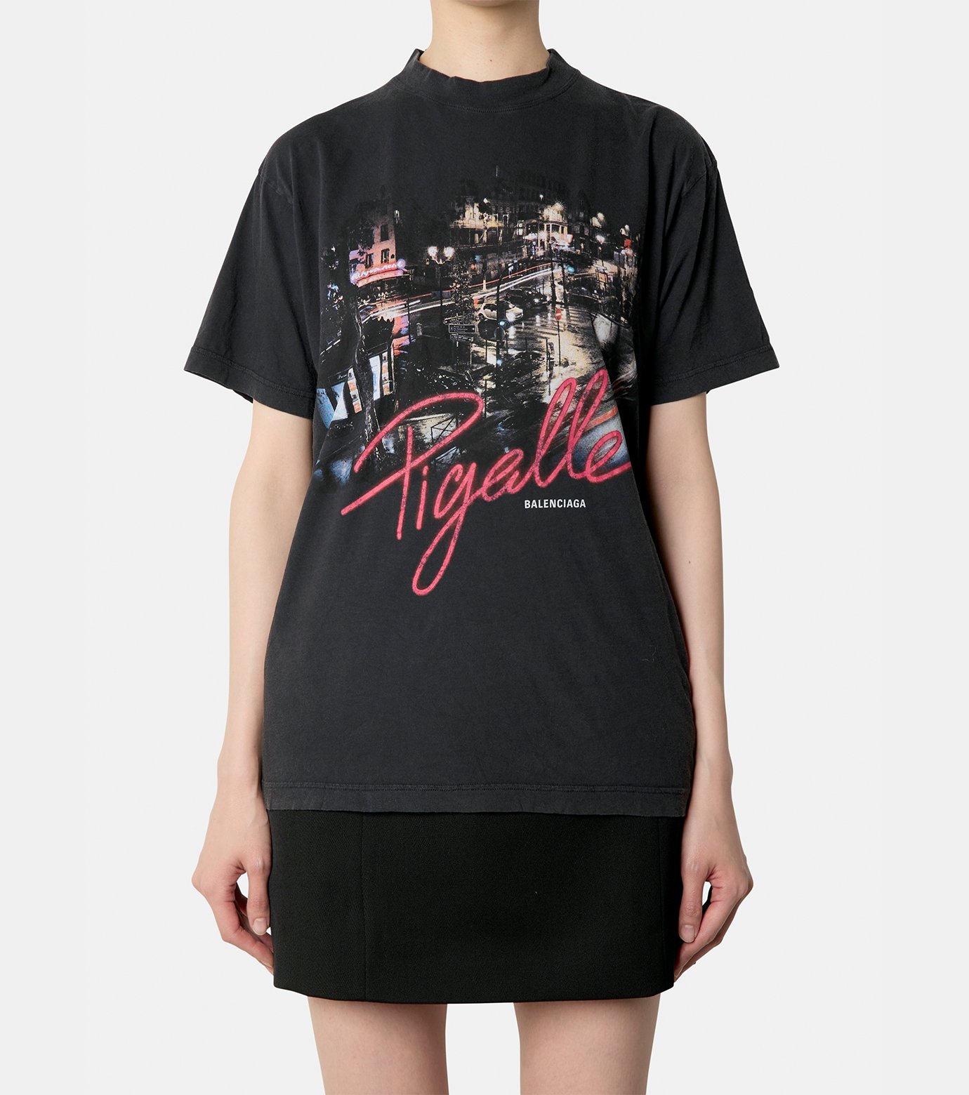 【Balenciaga】ブラック 'Pigalle' スモールフィット Tシャツ バレンシアガ - BALENCIAGA | Pigalle Small Fit | RESTIR リステア