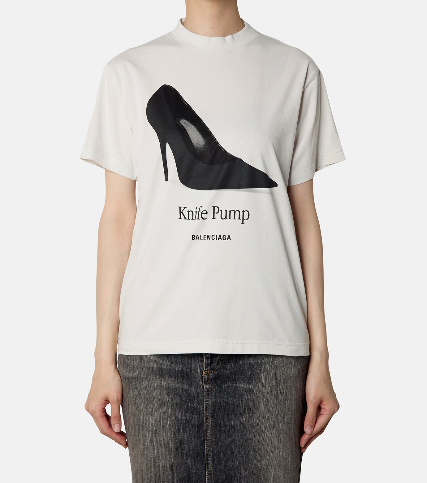 バレンシアガ - BALENCIAGA | Knife Pump Small Fit T-shirt-Off
