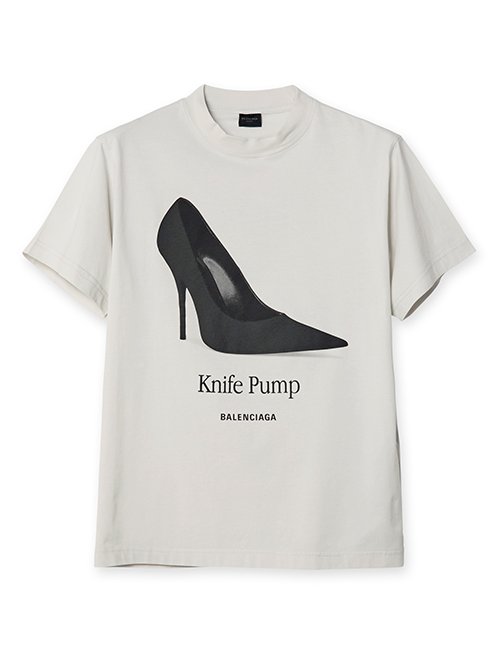 BALENCIAGA*Tシャツ(SMALL FIT NIFE PUMP) バレンシアガ - BALENCIAGA | Knife Pump Small Fit T-shirt-Off
