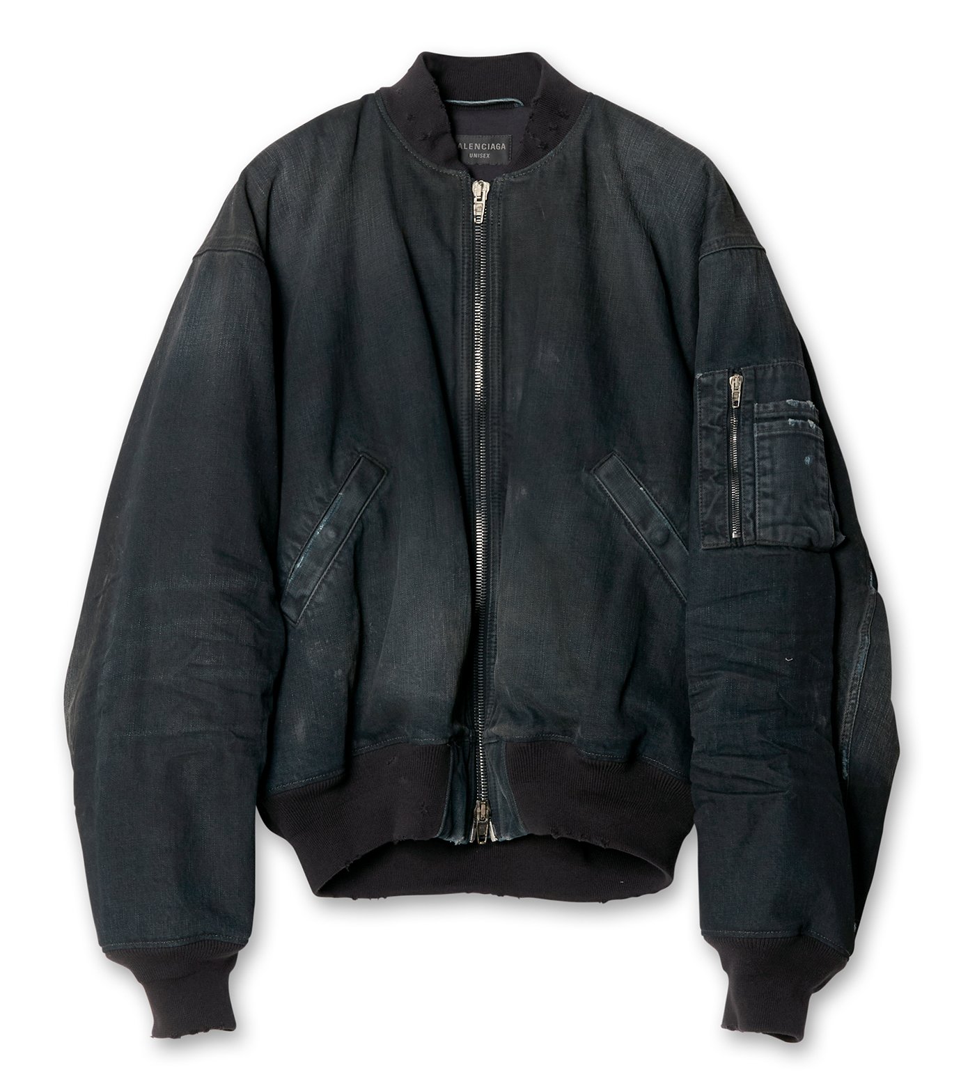 BALENCIAGA 25SS denim bomber デニムボンバー M balenciaga 25SS デニム ボンバー ジャケット MA-1 - メルカリ