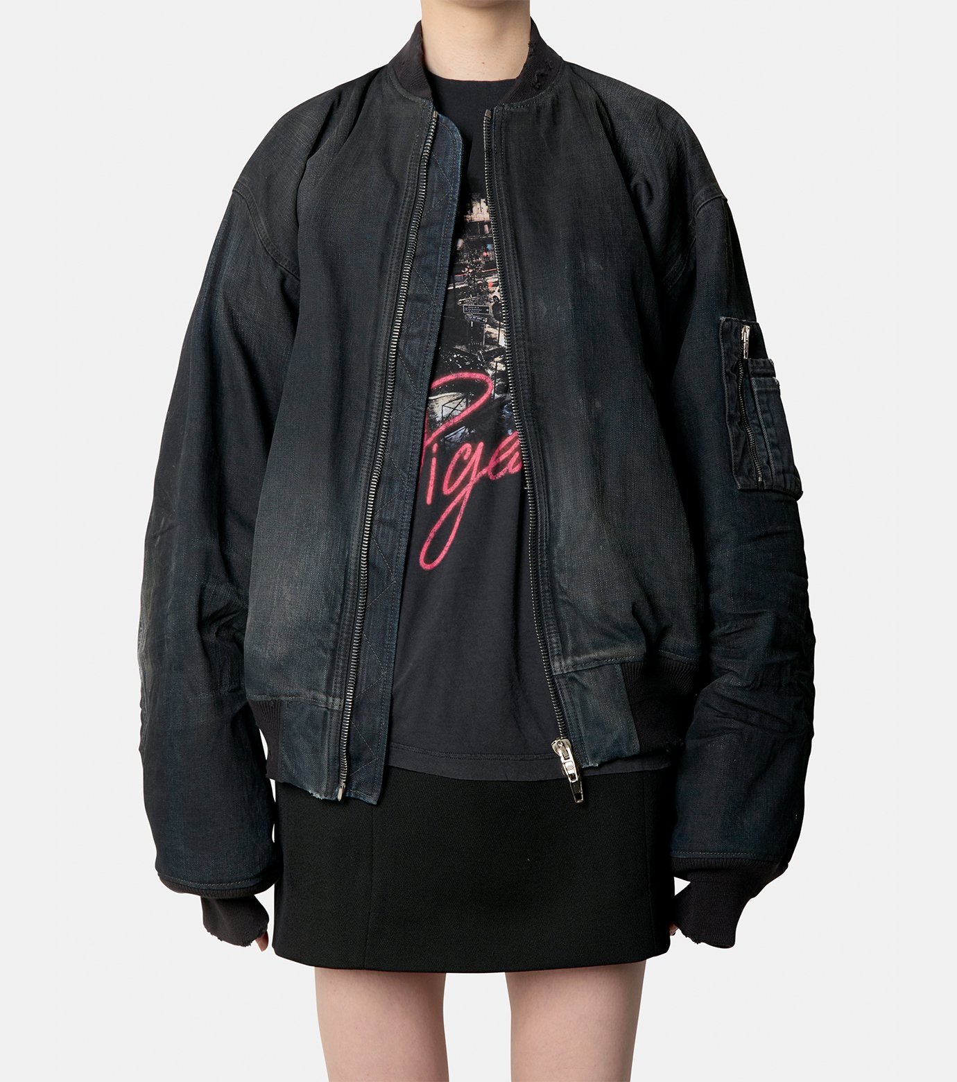 バレンシアガ - BALENCIAGA | Denim Bomber-Indigo-XSの通販 | RESTIR