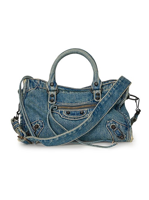 バレンシアガ - BALENCIAGA | Le City Bag S Washed Denim-Light