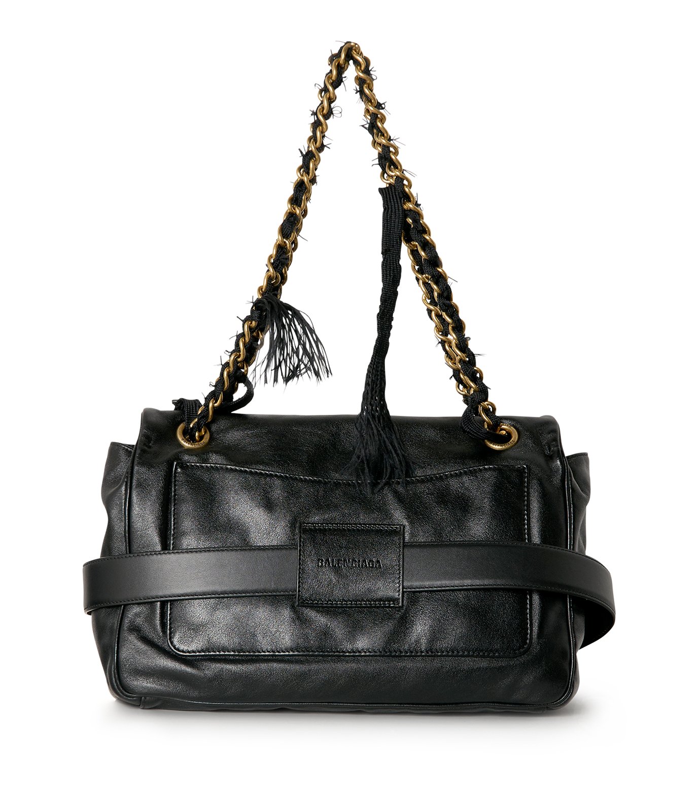 【BALENCIAGA】関税込☆MODU チェーン付き フラップバッグ M バレンシアガ - BALENCIAGA | Modu Flap Chain Bag M-Black-Fの
