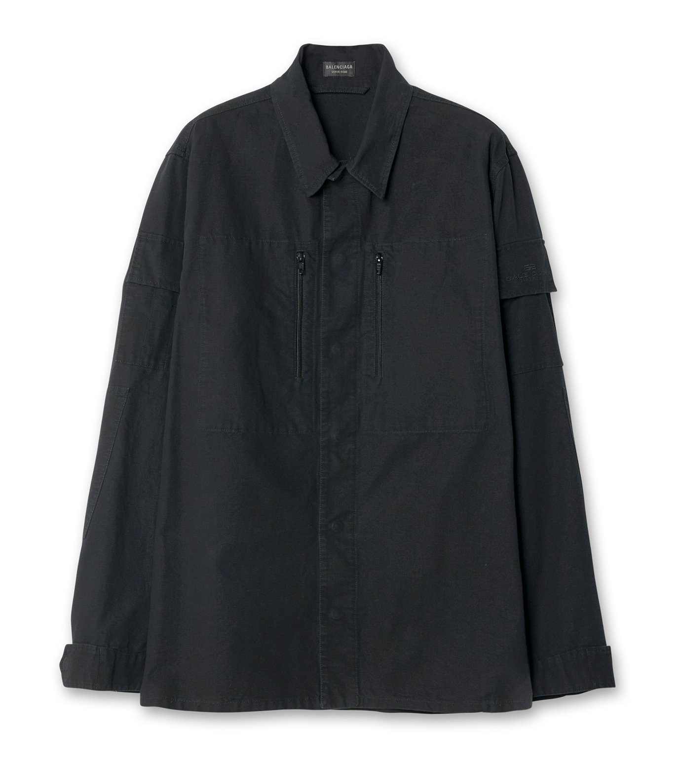 BALENCIAGA＊ダークグレー メンズ Military シャツ バレンシアガ - BALENCIAGA | L/S Military Shirt-Charcoal