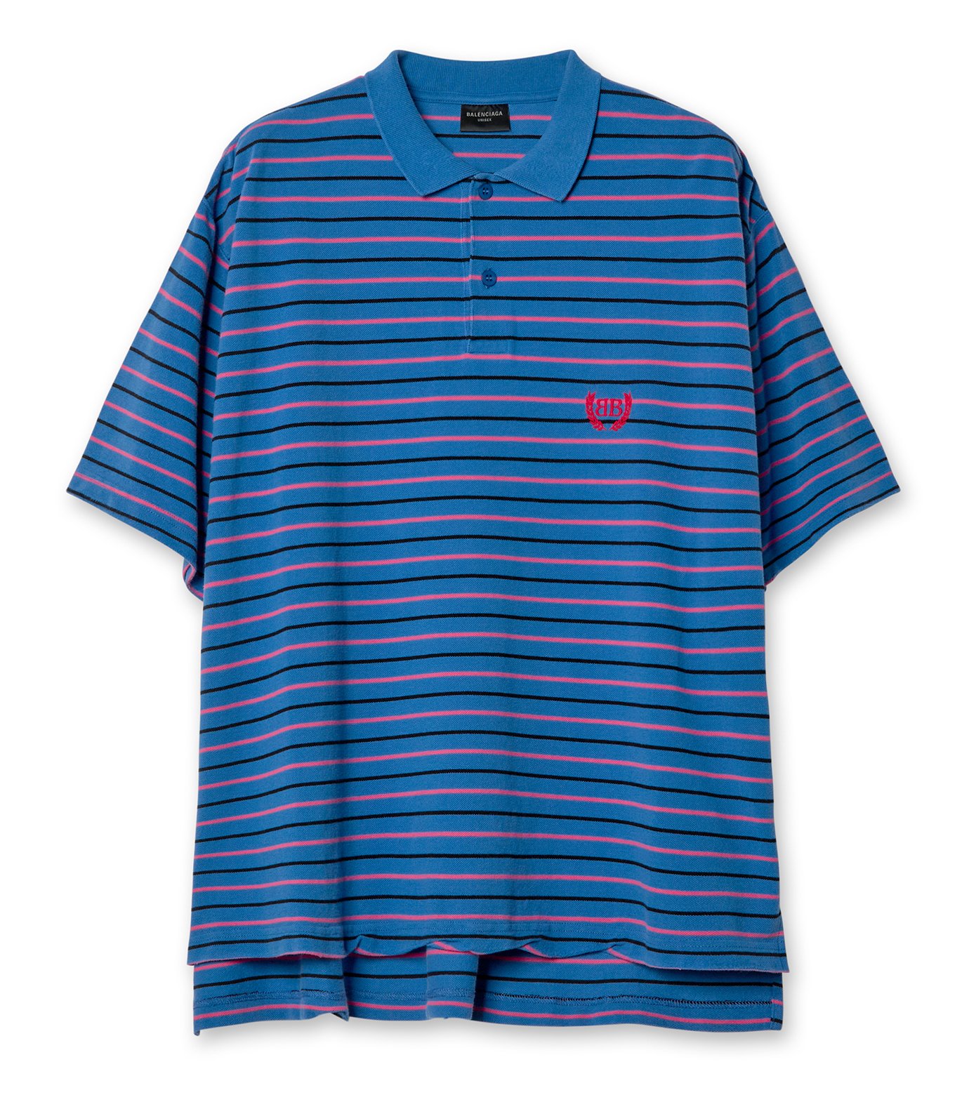 バレンシアガ - BALENCIAGA | S/S Regular Polo-Blue-Sの通販