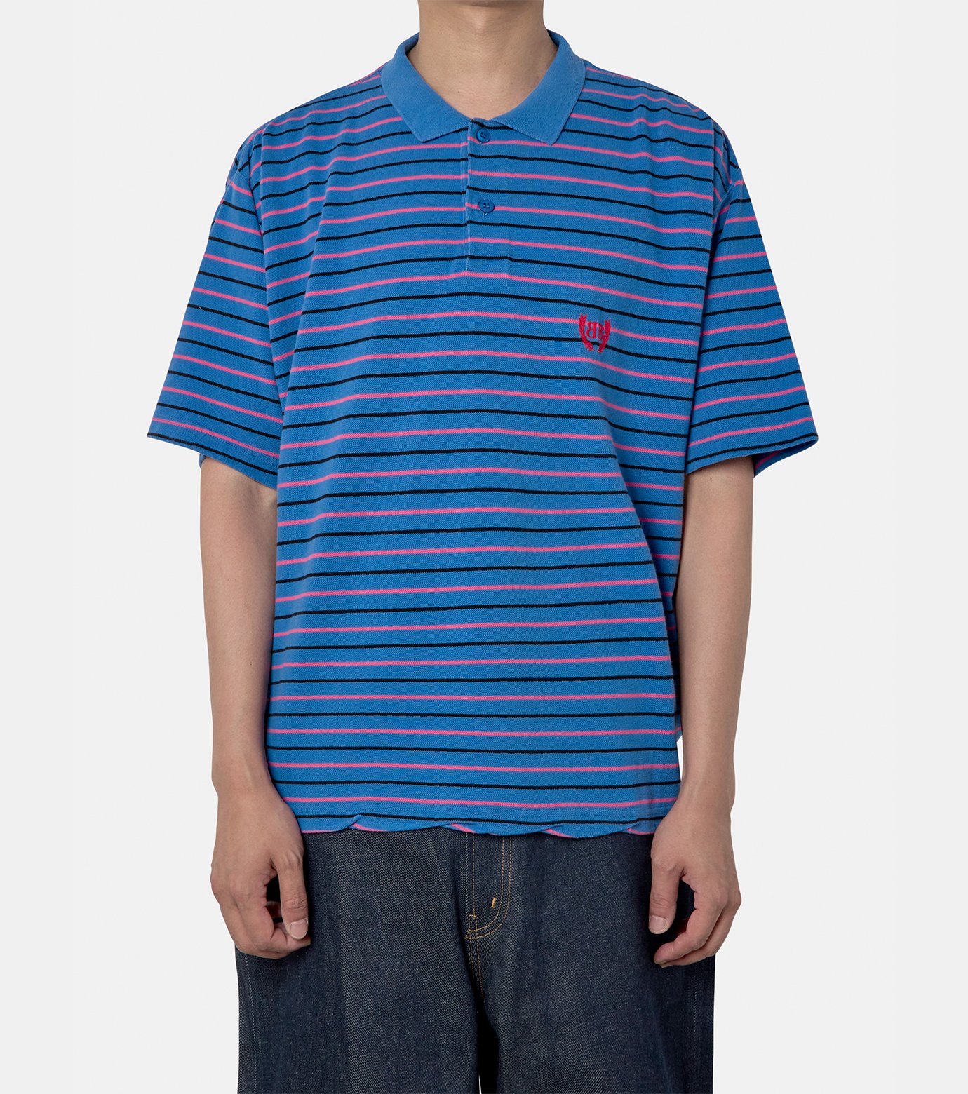 バレンシアガ - BALENCIAGA | S/S Regular Polo-Blue-Sの通販