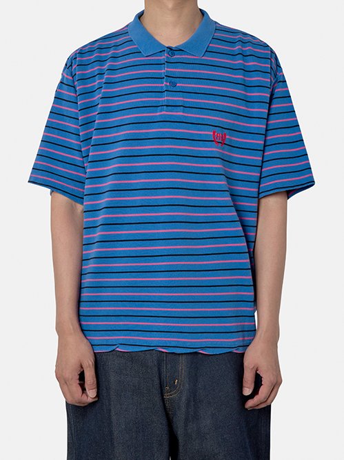 BALENCIAGA ネイビー ポロシャツ サイズ4 ブルー（青）系 BALENCIAGA(バレンシアガ) ポロシャツ(メンズ