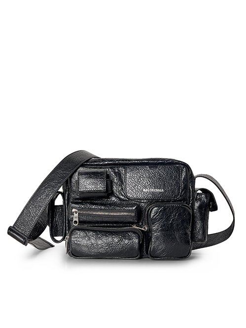 バレンシアガ - BALENCIAGA | SUPERBUSY CAMERA BAG-Black-Fの