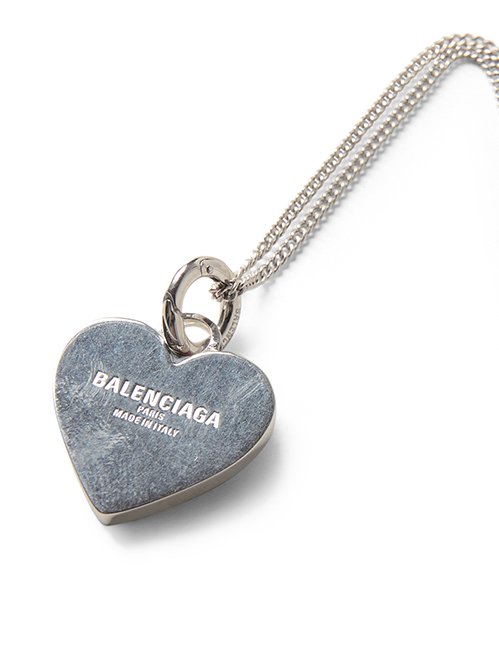 BALENCIAGA Darling ネックレス ハート シルバー 猫 バレンシアガ 猫 ハート Darling ネックレス 送料込み