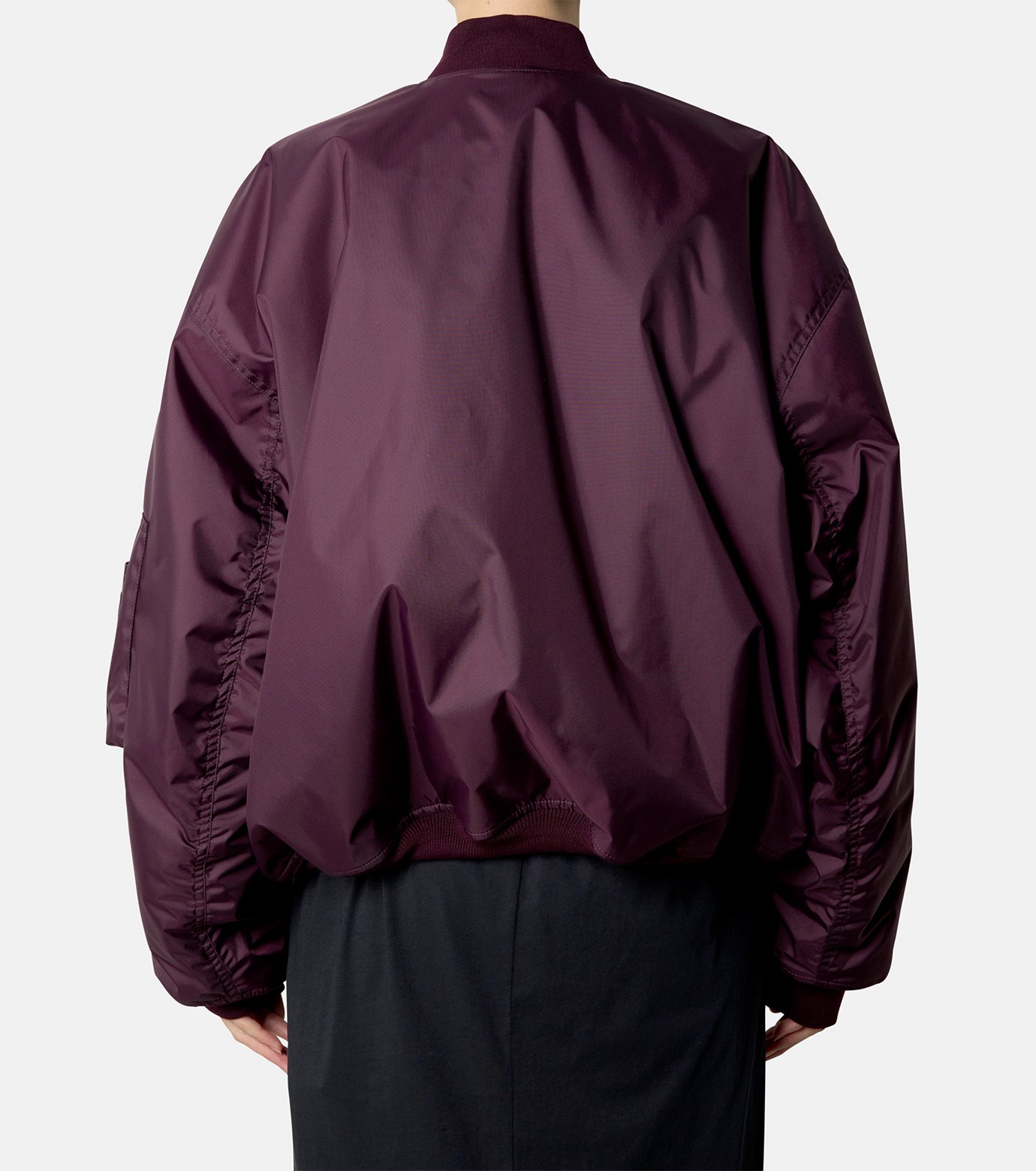 バレンシアガ - BALENCIAGA | Large Fit Bomber-Bordeaux-36の