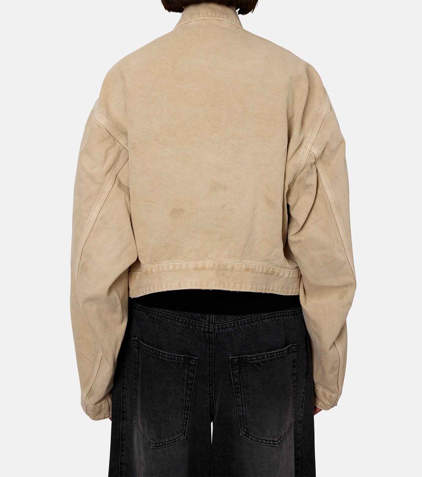 90s balenciaga wool slacks beige 日本製 91 chino a gamba svasata in cotone elasticizzato beige