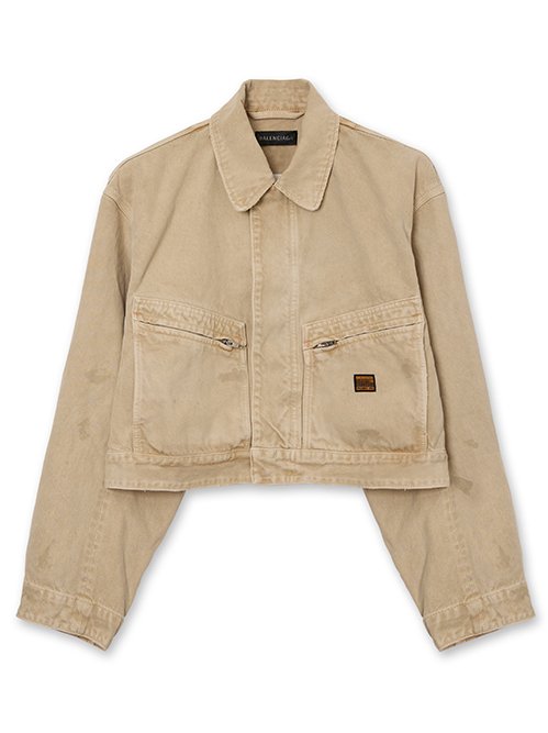 BALENCIAGA コーチジャケット ベージュ 36 バレンシアガ - BALENCIAGA | Workwear Jacket-Beige-36の通販