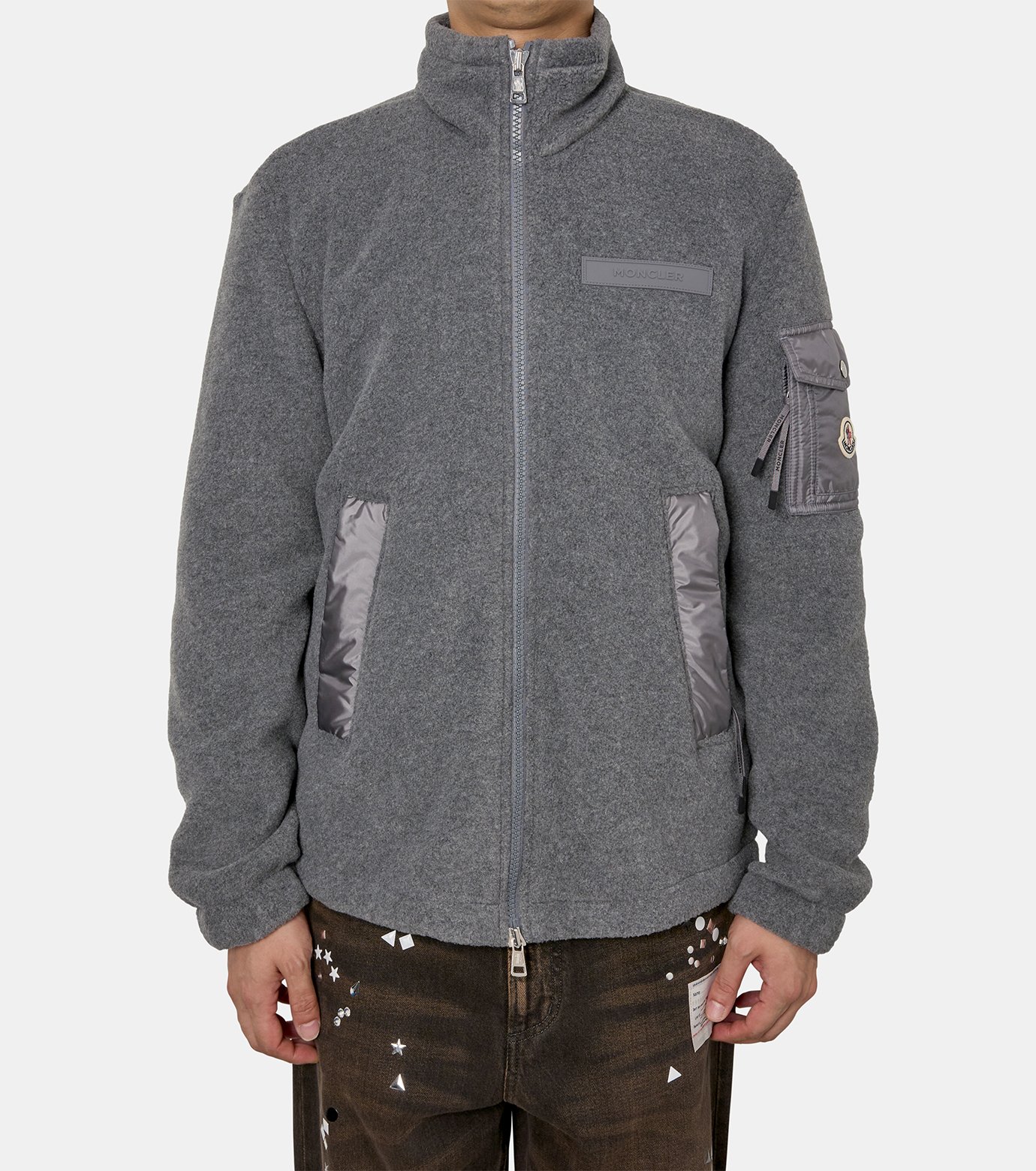 モンクレール - Moncler | ZIP UP CARDIGAN-Gray-Mの通販 | RESTIR