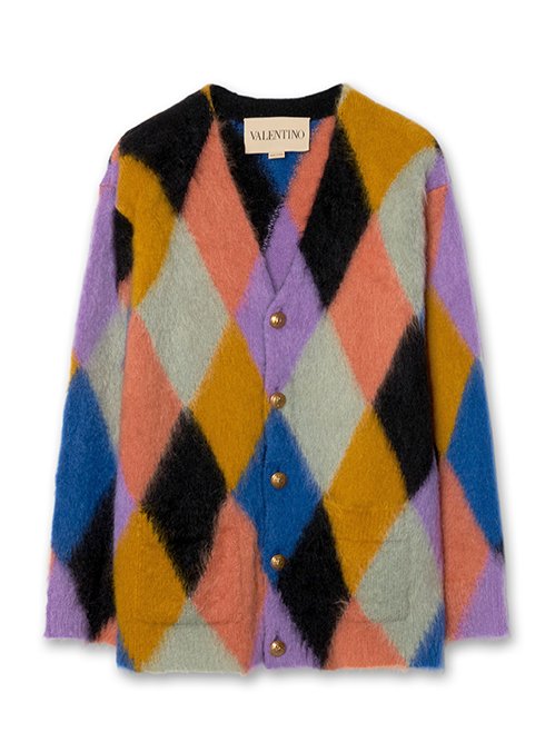 ヴァレンティノ - VALENTINO | MOHAIR CARDIGAN-Multi Colour-XLの通販