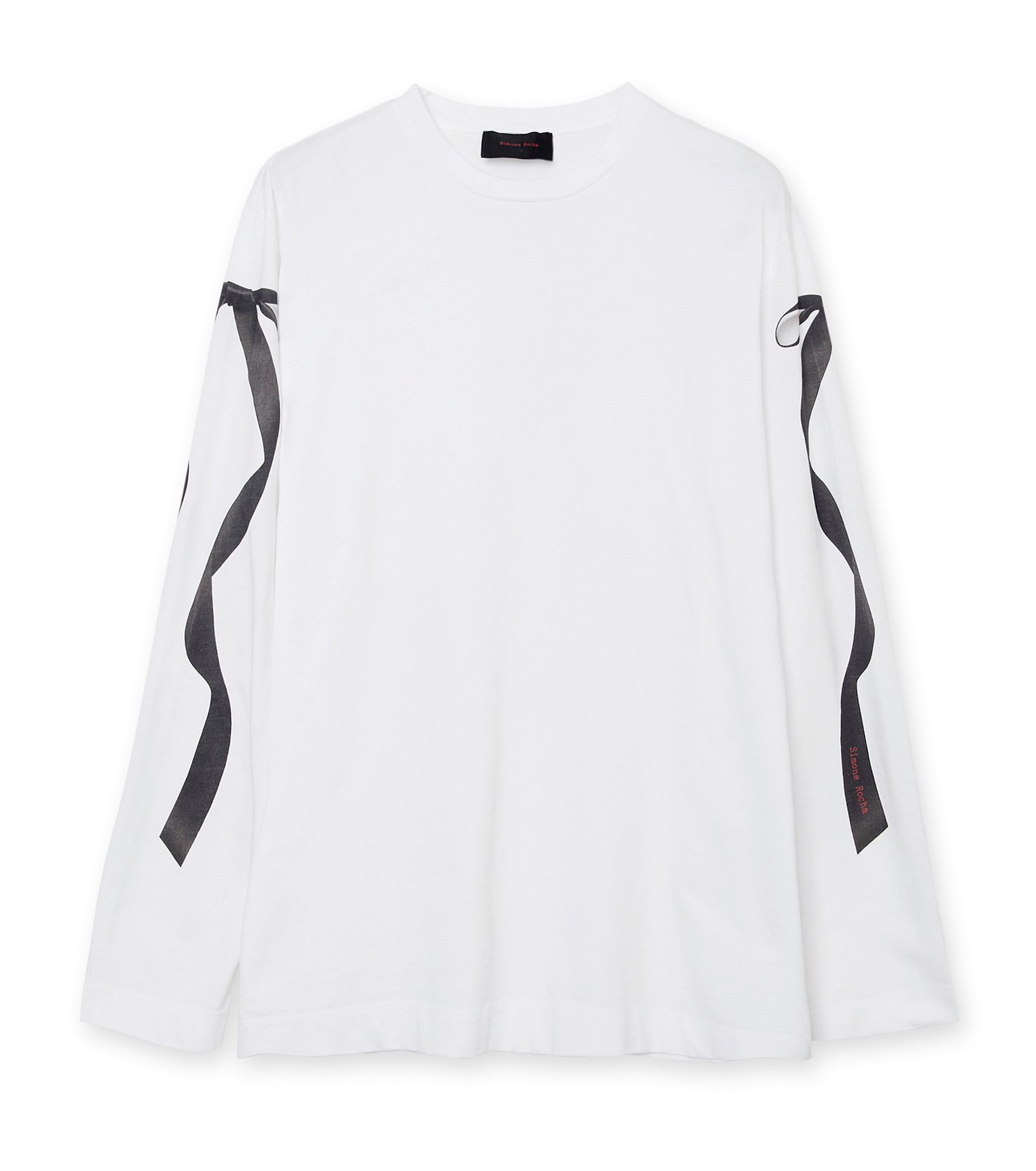 【関税込み】Simone Rocha オフホワイト Bow Tail Easy Tシャツ Off-White Bow Tail Easy T-Shirt by Simone Rocha on Sale