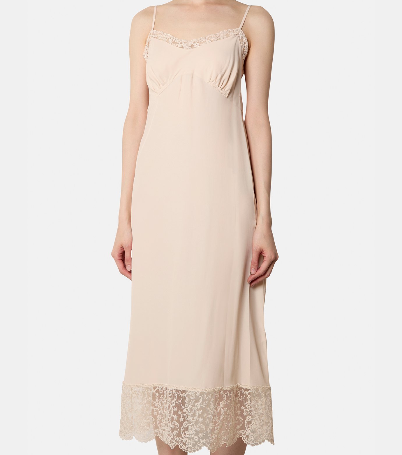シモーン ロシャ - Simone Rocha | Slip Dress w/Deep Lace