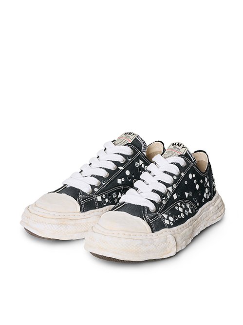 Shoe xvessel ミハラ ヤスヒロ メゾン ミハラヤスヒロ Maison MIHARA YASUHIRO BLAKEY Original Sole Canvas Low Cut Sneaker - A08FW735 Purple -デザイナーズファッション通販 LOCOMAISON ロコメゾン