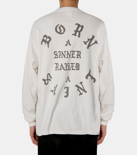 【国内買付】SAINT Mxxxxxx BR_LS TEE LA ロンT ロゴ ホワイト SAINT Mxxxxxx BORN X RAISED BR_LS TEE BORN SAINT Black
