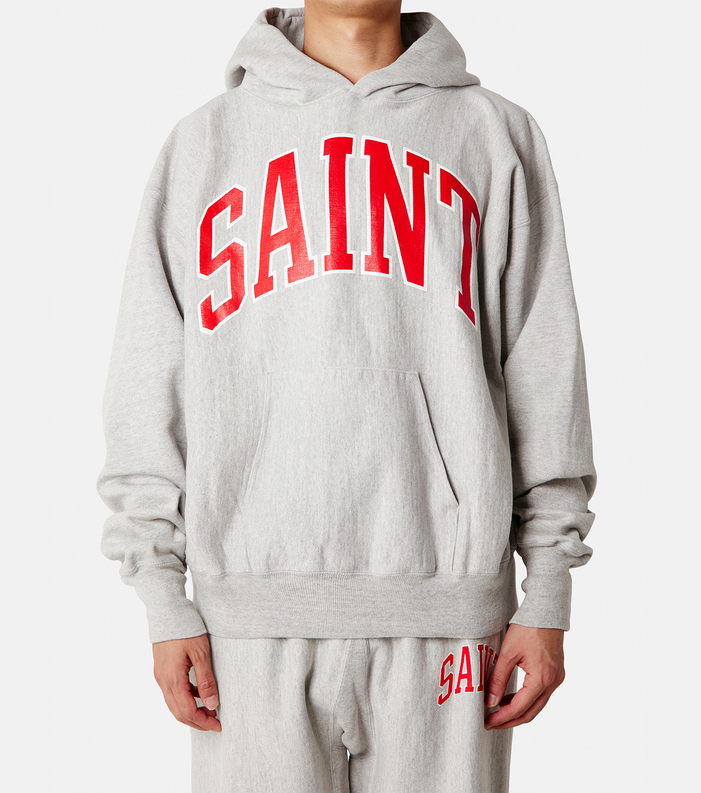 セント マイケル - ©️SAINT Mxxxxxx | HOODIE/ARCH SAINT-Gray-Lの 