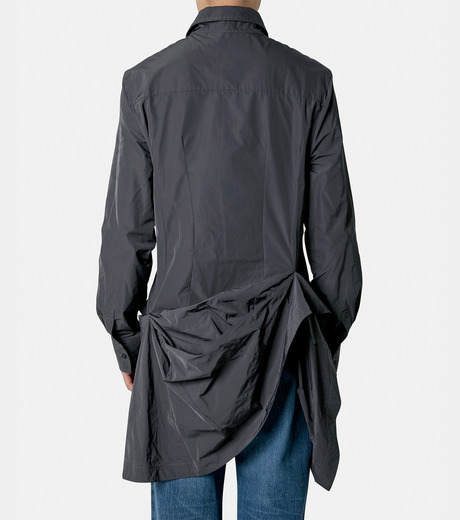 【関税込み】AARON ESH ブラック サテン トリム Tシャツ AARON ESH Black Satin Trim Long Sleeve T-shirt Aaron Esh