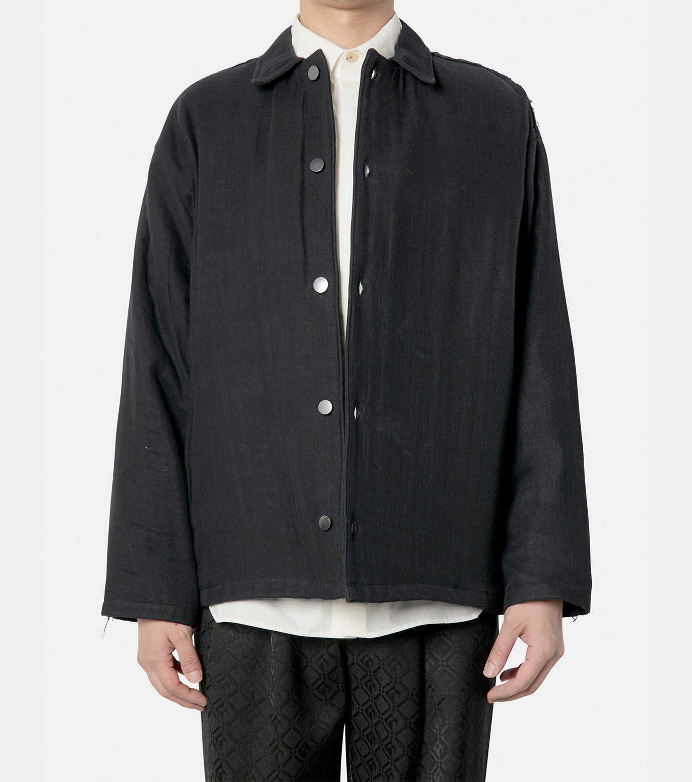 AIREI - AIREI | MEN GAUZE WORK JACKET WOVEN-Black-Lの通販 | RESTIR 