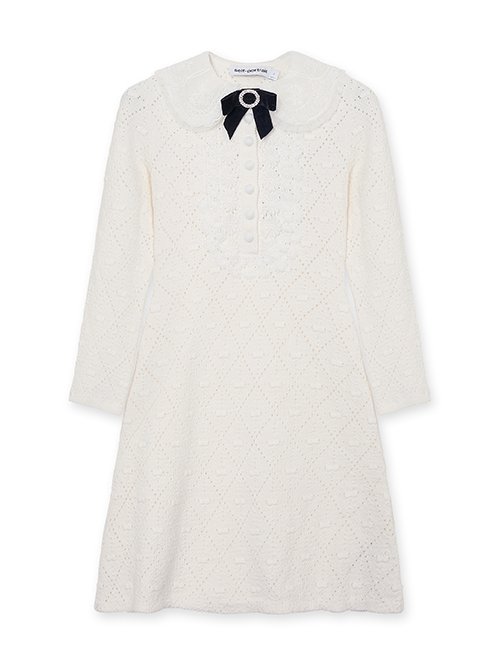 セルフポートレート - self-portrait | White Lace BibKnit Mini