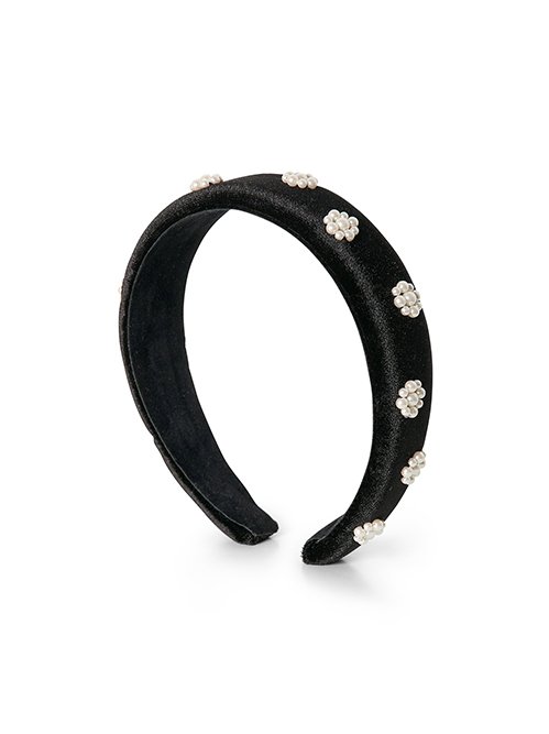 Jardin des cheveux ジャルダンドゥシュブー カチューシャ BIOTOP(ビオトープ) / WOMEN【Jardin des cheveux】black velour