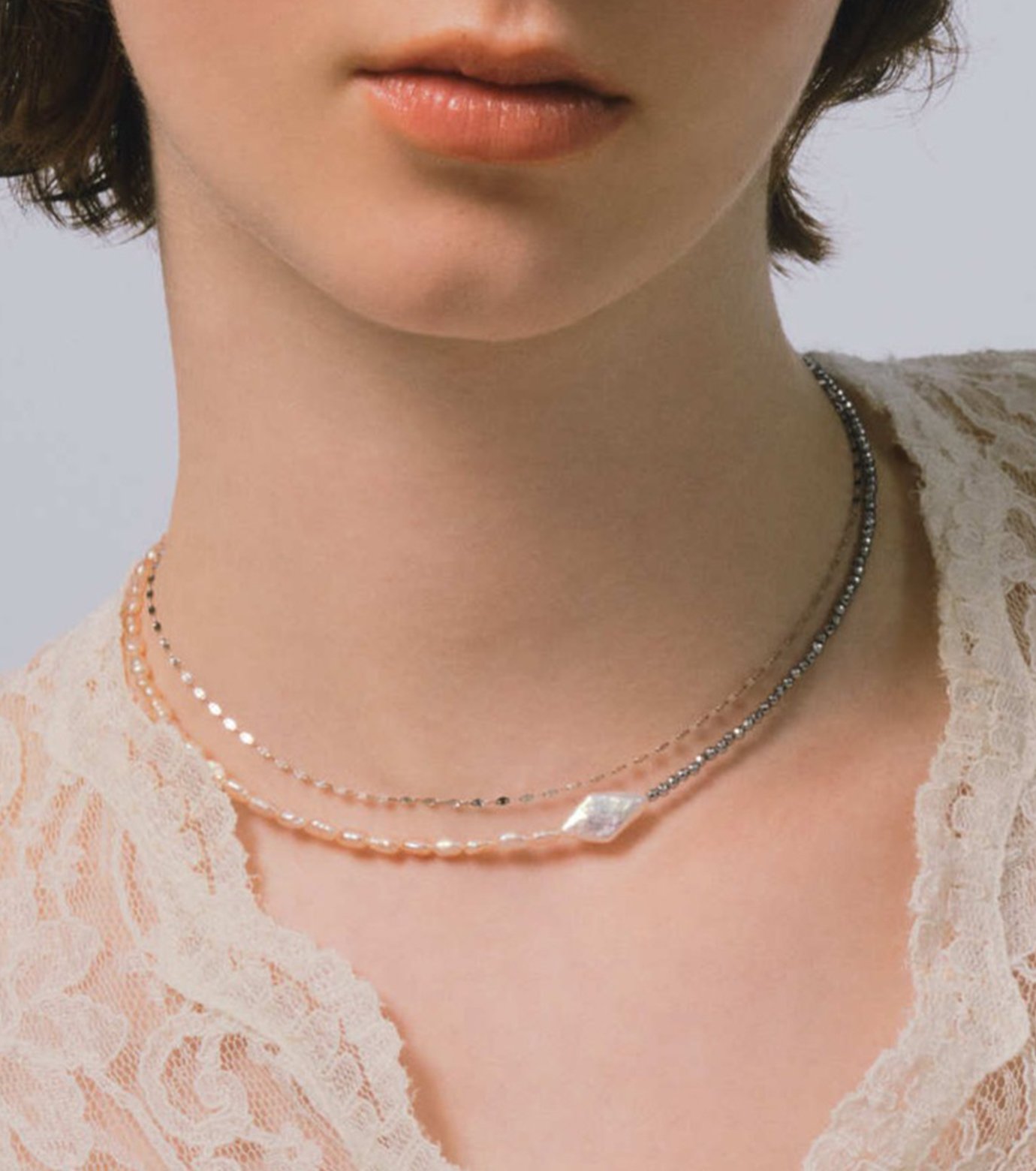 ルボンボン - les bon bon | victoria choker /wht | RESTIR リステア