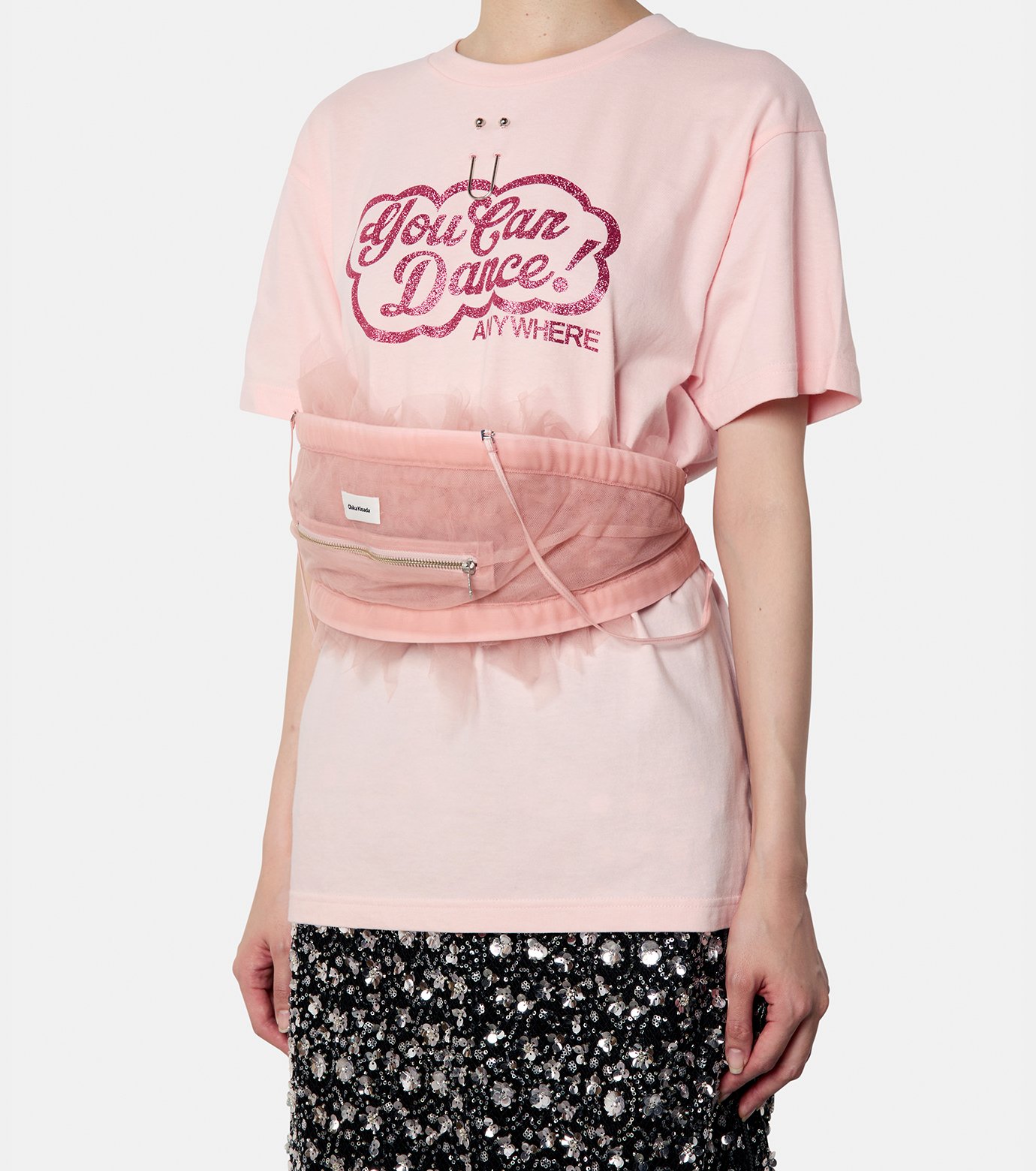 チカ キサダ - Chika Kisada | Tulle Bra Top-Light pink-1の