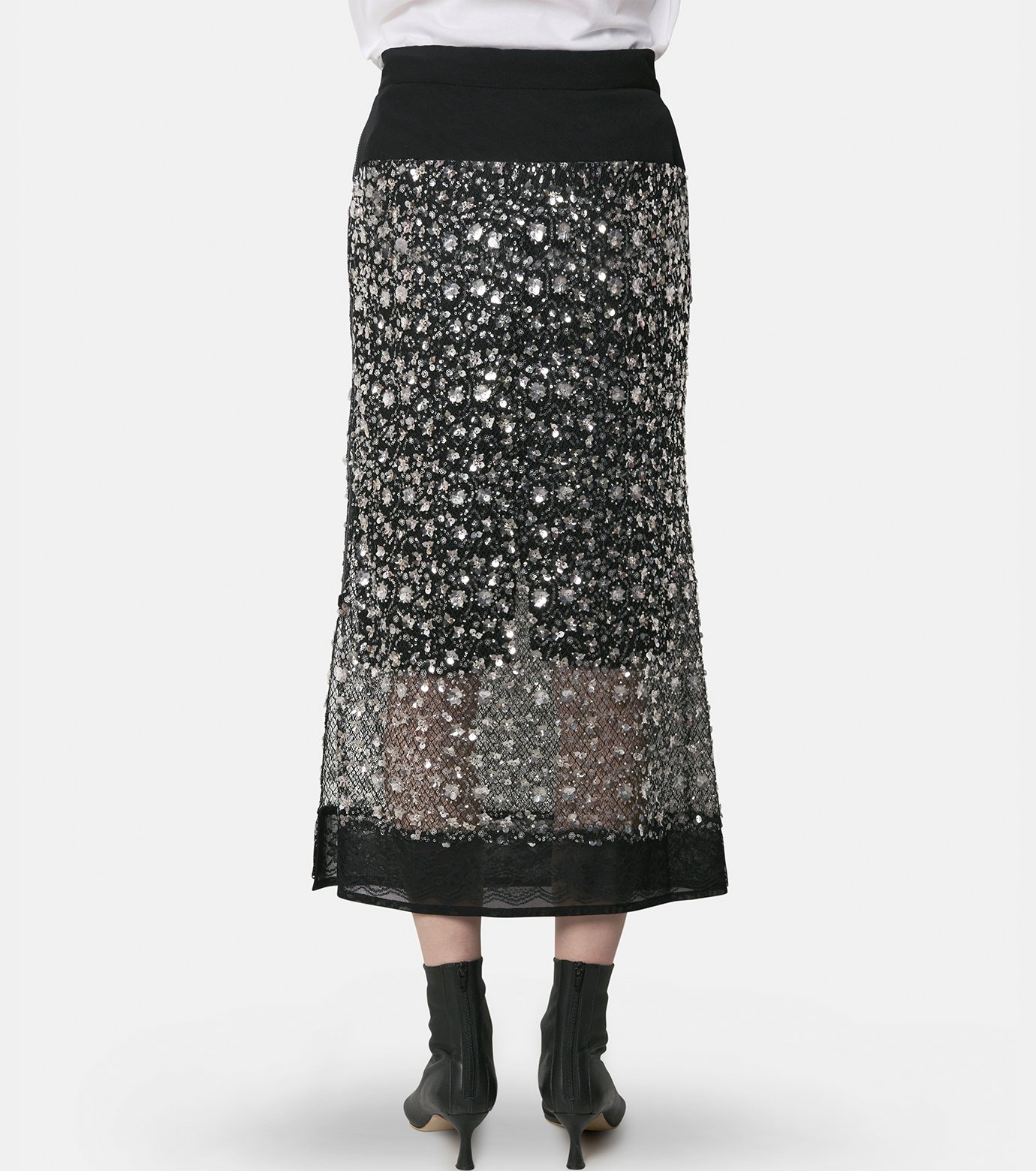 チカ キサダ - Chika Kisada | Sequin Skirt-Black-1の通販 | RESTIR