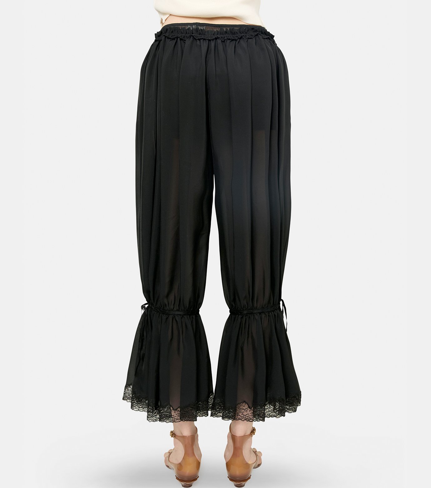 Chloe　黒シフォンスカート クロエ - Chloe | Chiffon Trousers-Black-36の通販 | RESTIR
